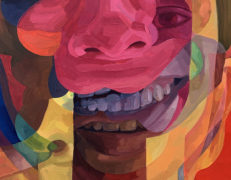 Melissa Huang, Brain Fog detail, Oil on panel, 24" x 18", 2020